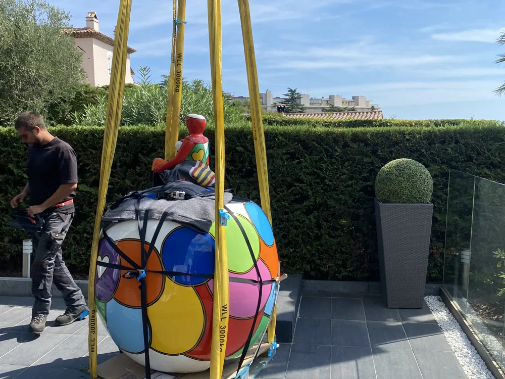 Emballage sur-mesure d'une œuvre d'art